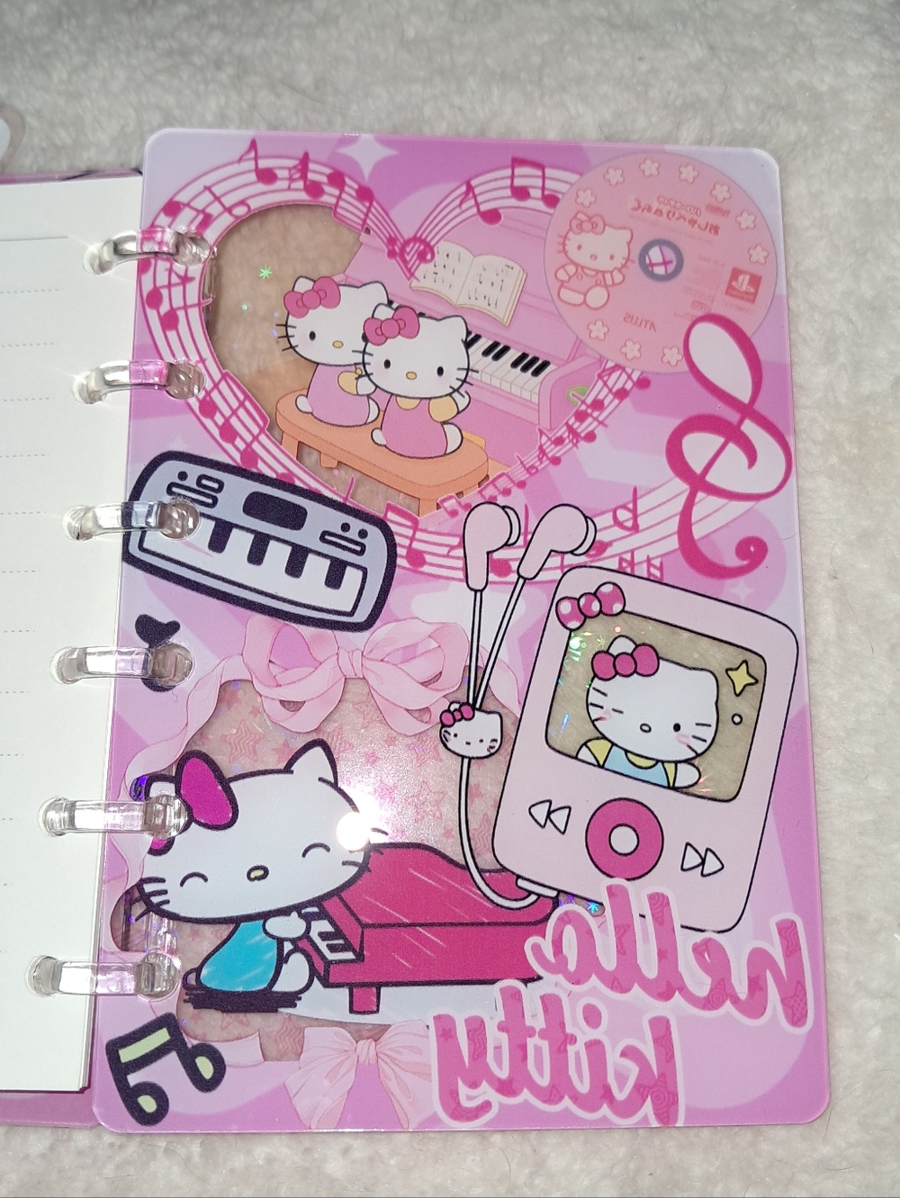 New! Hello Kitty A7 Shaker Notebook - Picture 4 of 5